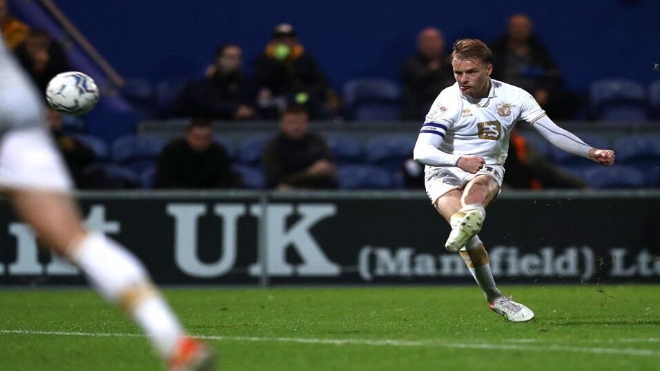 Tom Conlon playing for Port Vale